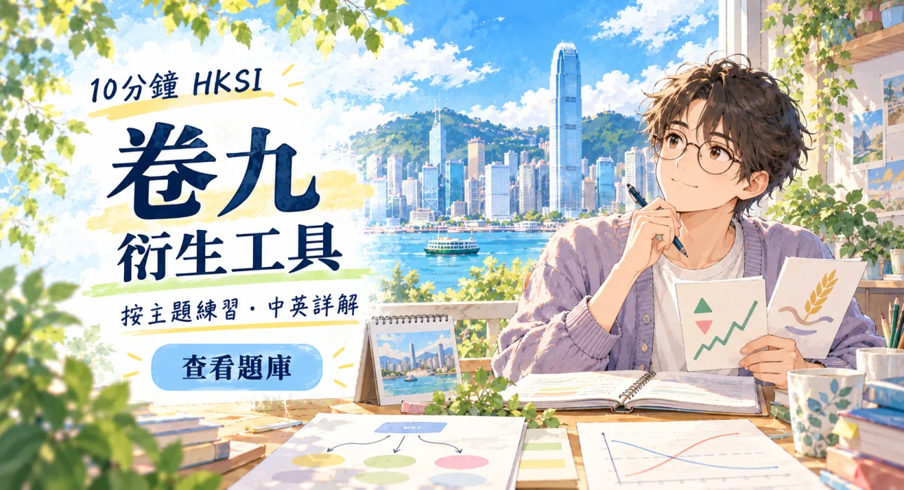 HKSI 卷九 衍生工具題庫|Paper 9 一次過合格