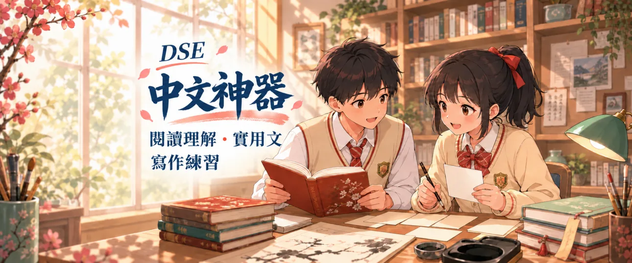 DSE中文閱讀理解及寫作題庫｜卷一卷二一次搞掂
